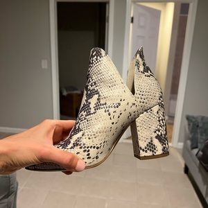 Steve Madden snakeskin bootie